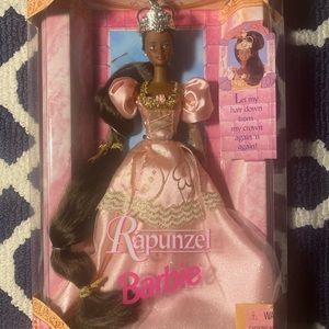 RARE 1997 Mattel Barbie African American Rapunzel Doll